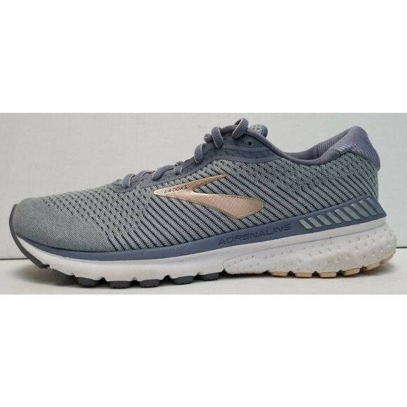 Grays Shoes - BROOKS WOMEN'S ADRENALINE GTS 20 GREY/PALE PEACH/WHITE 1202961B073 SIZE 10.5 US